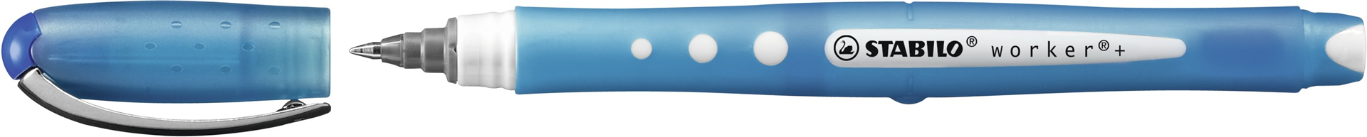 Penna Roller - STABILO worker+ colorful - Tratto 0,5 mm - Blu — immagine 3