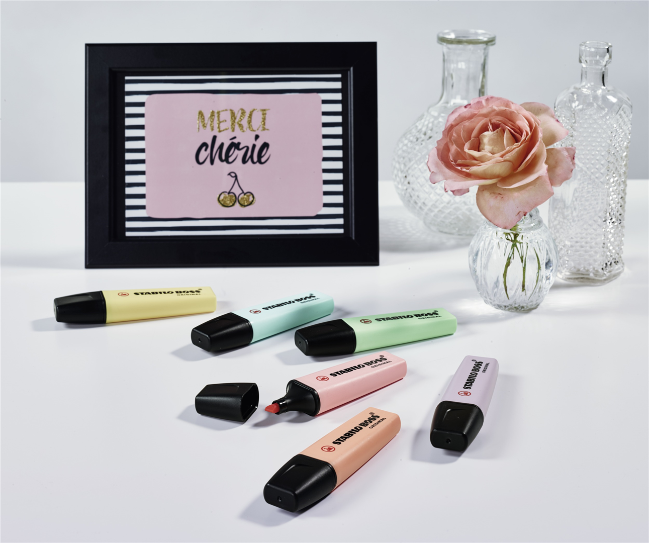 Evidenziatore - STABILO BOSS ORIGINAL Pastel - Rosa Pesca — immagine 3