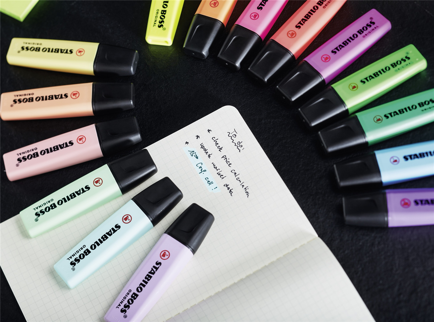 Evidenziatore - STABILO BOSS ORIGINAL Pastel - Rosa Pesca — immagine 6