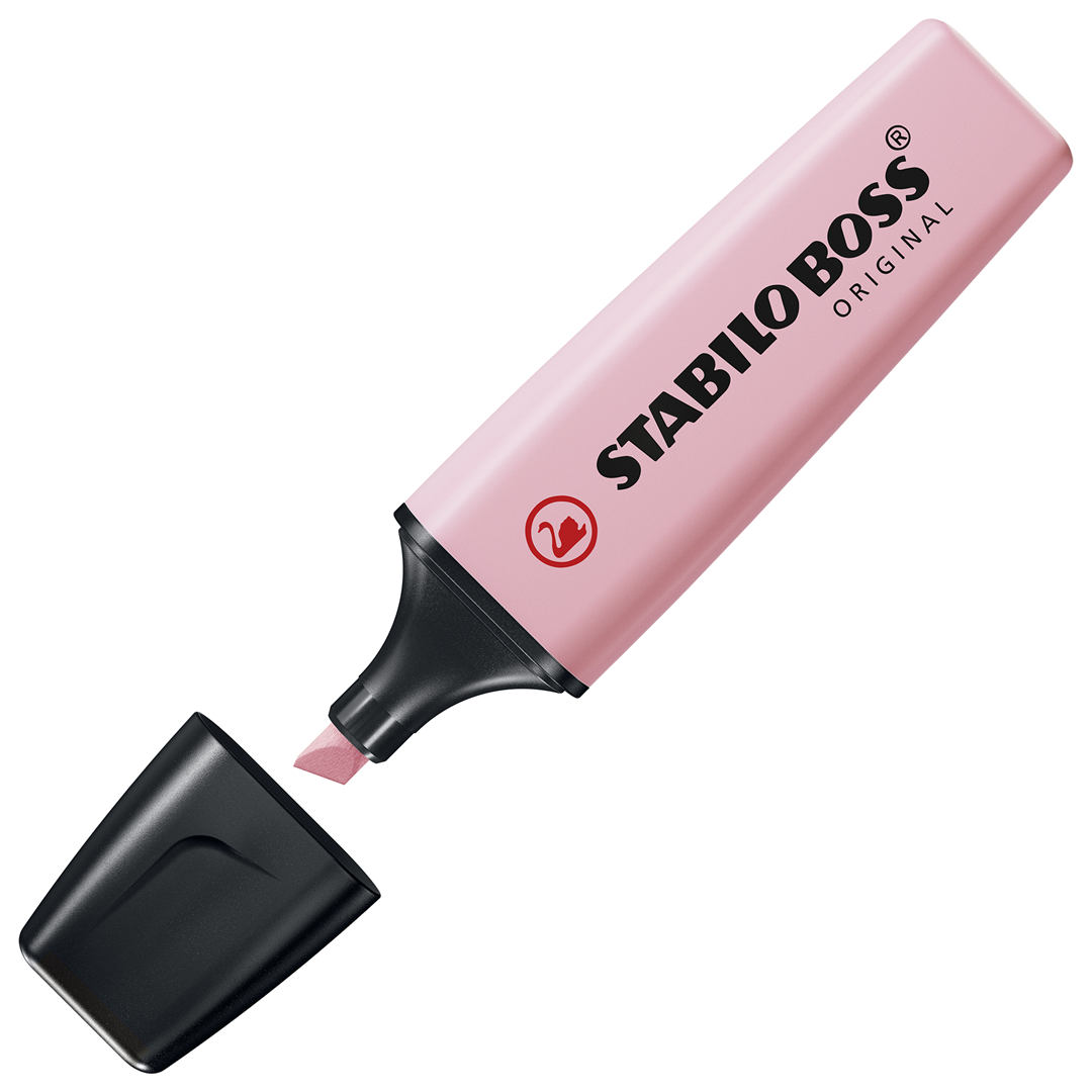 Evidenziatore - STABILO BOSS ORIGINAL Pastel - Rosa Antico — immagine 2