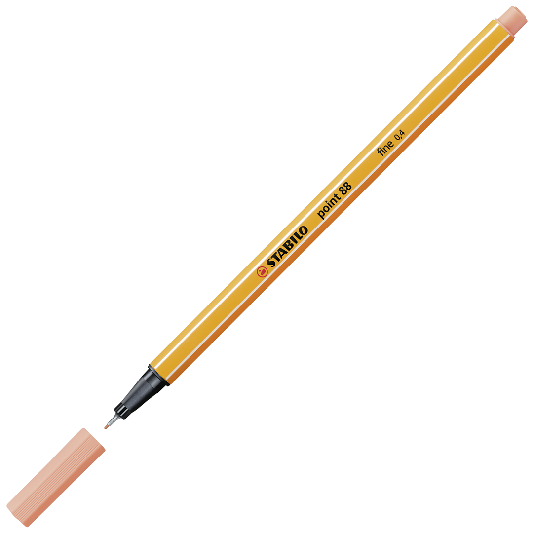 Fineliner - STABILO point 88 Pastel - Astuccio da 8 - Colori pastello assortiti — immagine 4