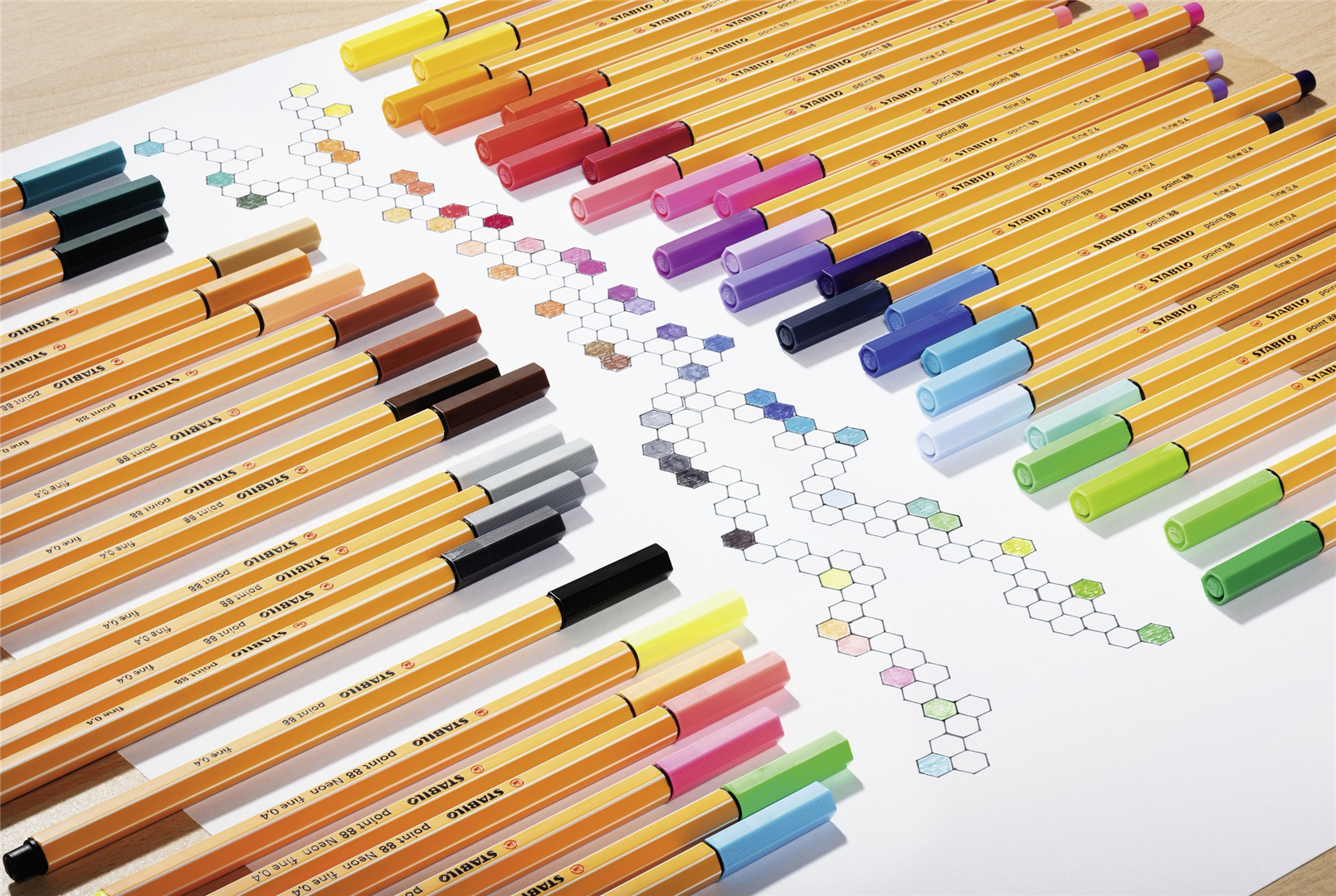 Fineliner - STABILO point 88 Pastel - Astuccio da 8 - Colori pastello assortiti — immagine 6