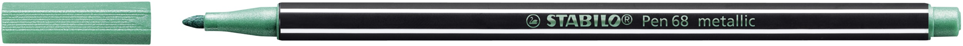 Pennarello Premium Metallizzato - STABILO Pen 68 metallic - Verde metallizzato — immagine 2