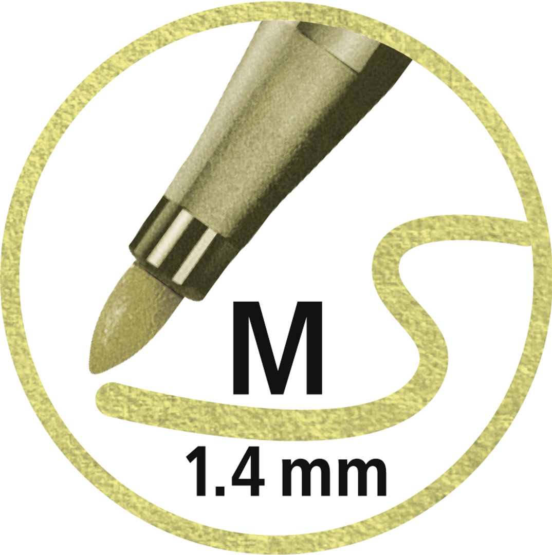 Pennarello Premium Metallizzato - STABILO Pen 68 metallic - Verde metallizzato — immagine 9