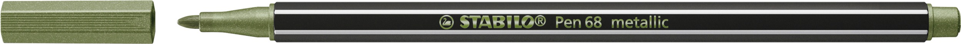 Pennarello Premium Metallizzato - STABILO Pen 68 metallic - Verde Chiaro metallizzato — immagine 2