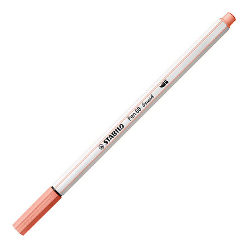 Pennarello Premium con punta a pennello - STABILO Pen 68 brush - Carnicino Chiaro
