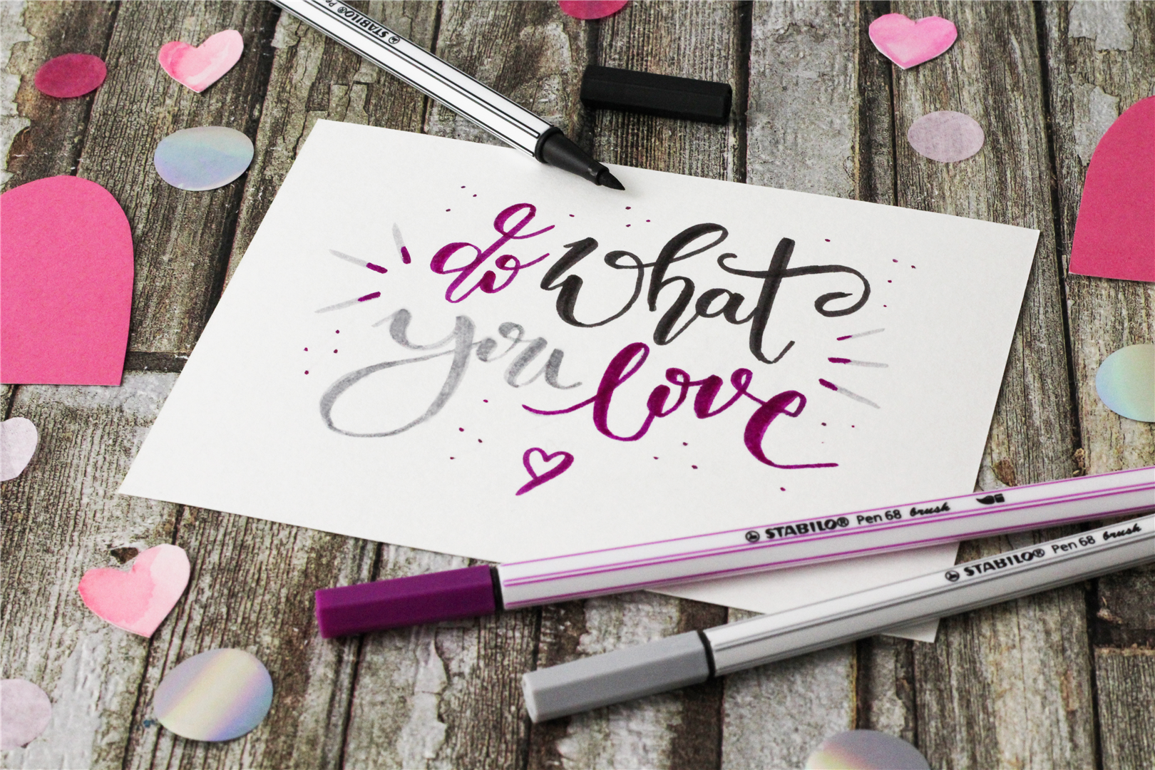 Pennarello Premium con punta a pennello - STABILO Pen 68 brush - Arancione — immagine 3