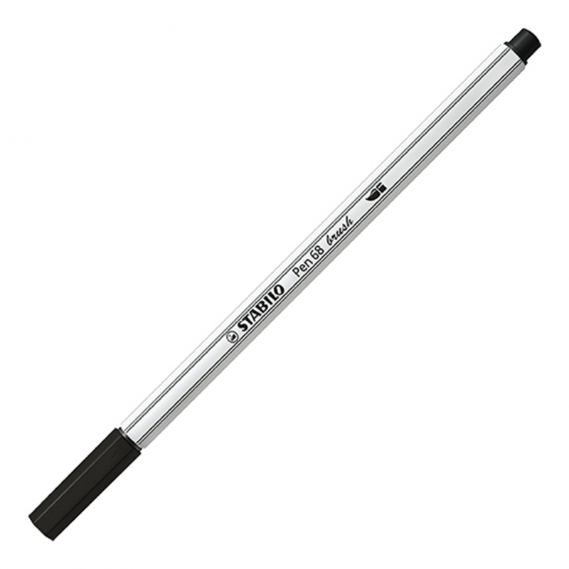 premium brush tip marker - stabilo pen 68 brush - metal-Vertecchi Arte