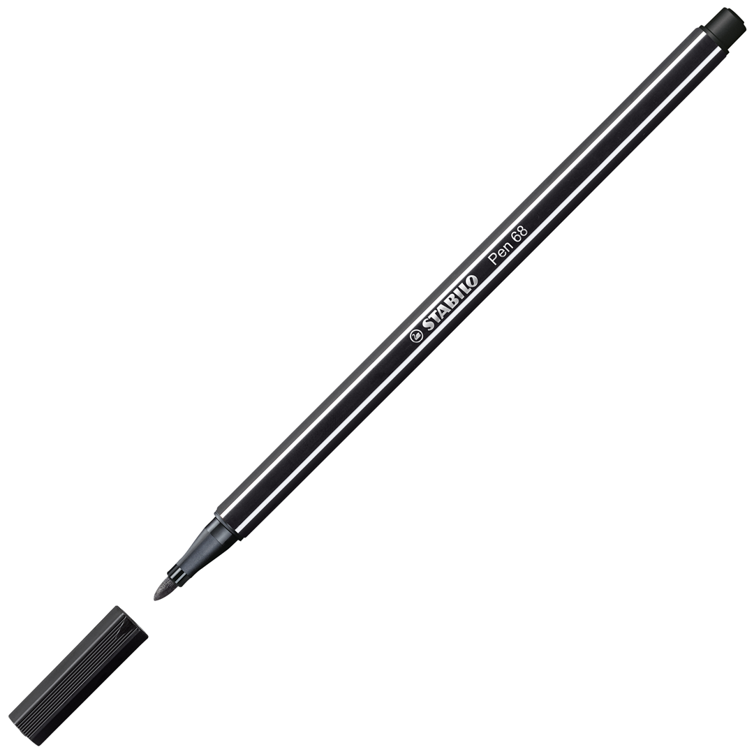 Pennarello Premium - STABILO Pen 68 - ARTY - Astuccio da 12 con appendino - 12 colori assortiti — immagine 3