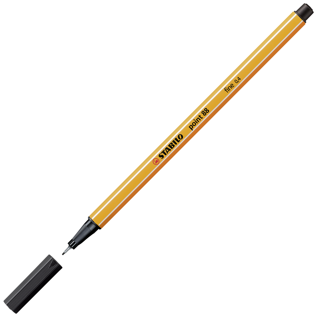 Fineliner - STABILO point 88 - ARTY - Astuccio da 18 con appendino - 18 colori assortiti — immagine 3