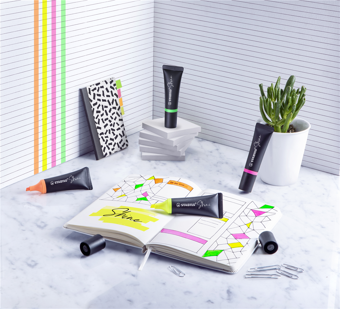 Evidenziatore – STABILO Shine - Rosa — immagine 3
