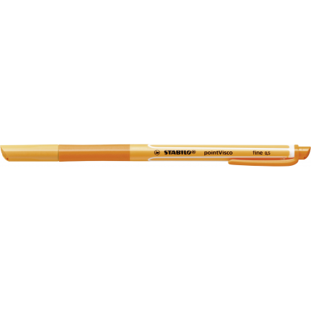 Penna Roller a inchiostro Gel - STABILO pointVisco - Arancione