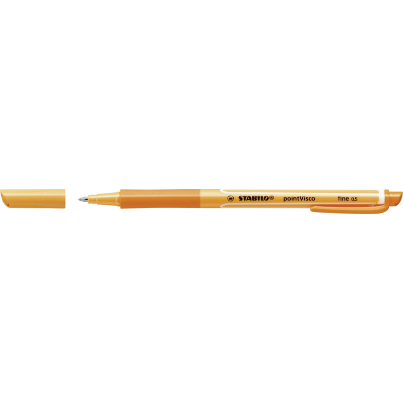 Penna Roller a inchiostro Gel - STABILO pointVisco - Arancione