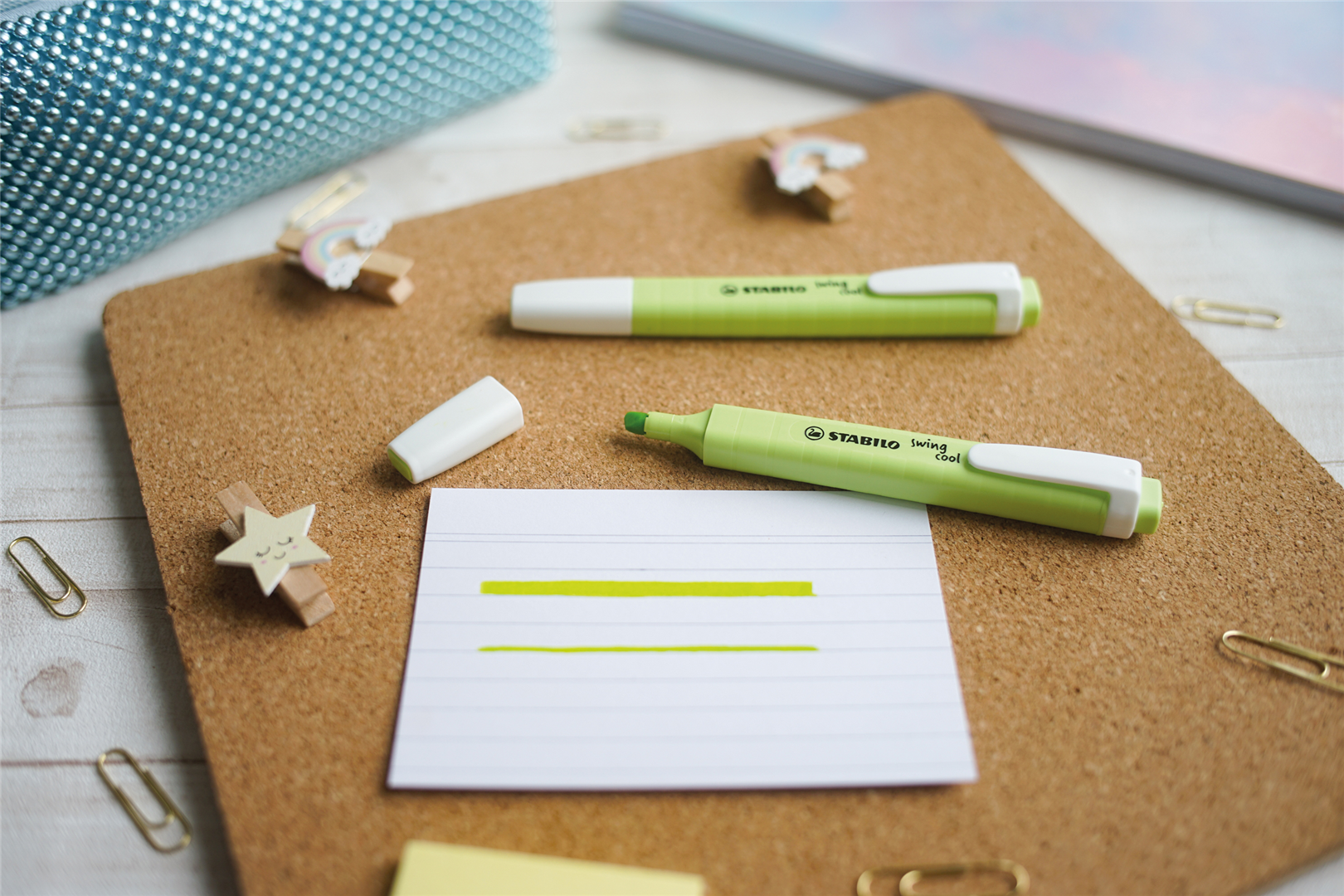 Evidenziatore - STABILO swing cool Pastel - Lime — immagine 4