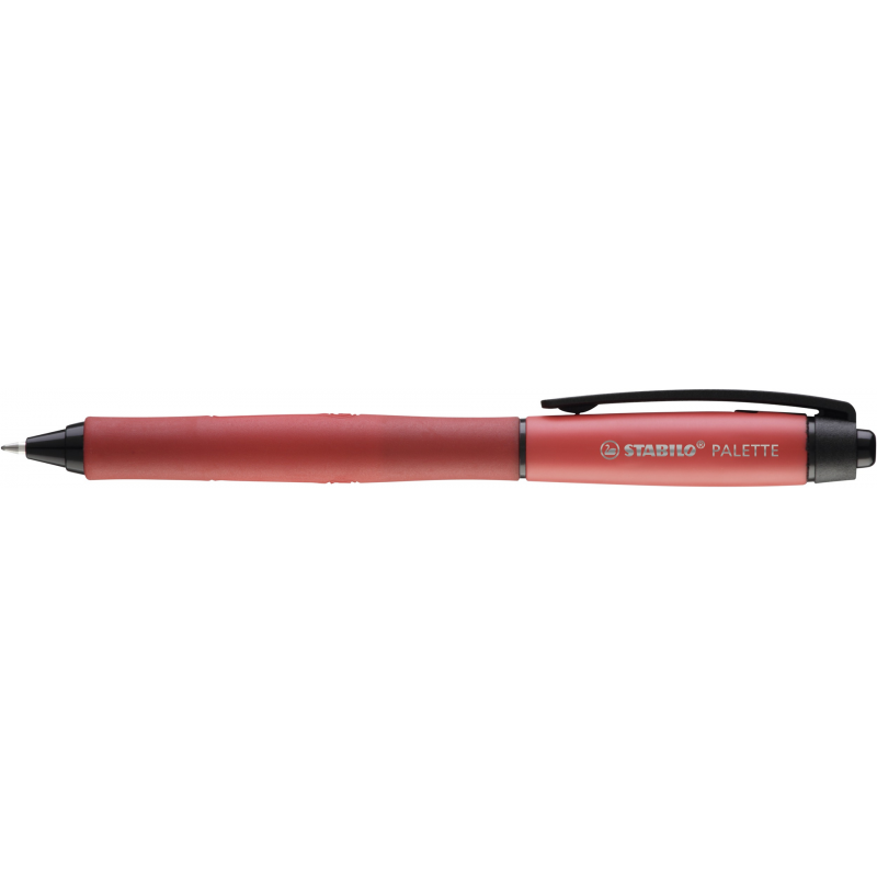 Penna Roller a Scatto - STABILO PALETTE in Rosso - Tratto F (0,4 mm) - inchiostro Rosso