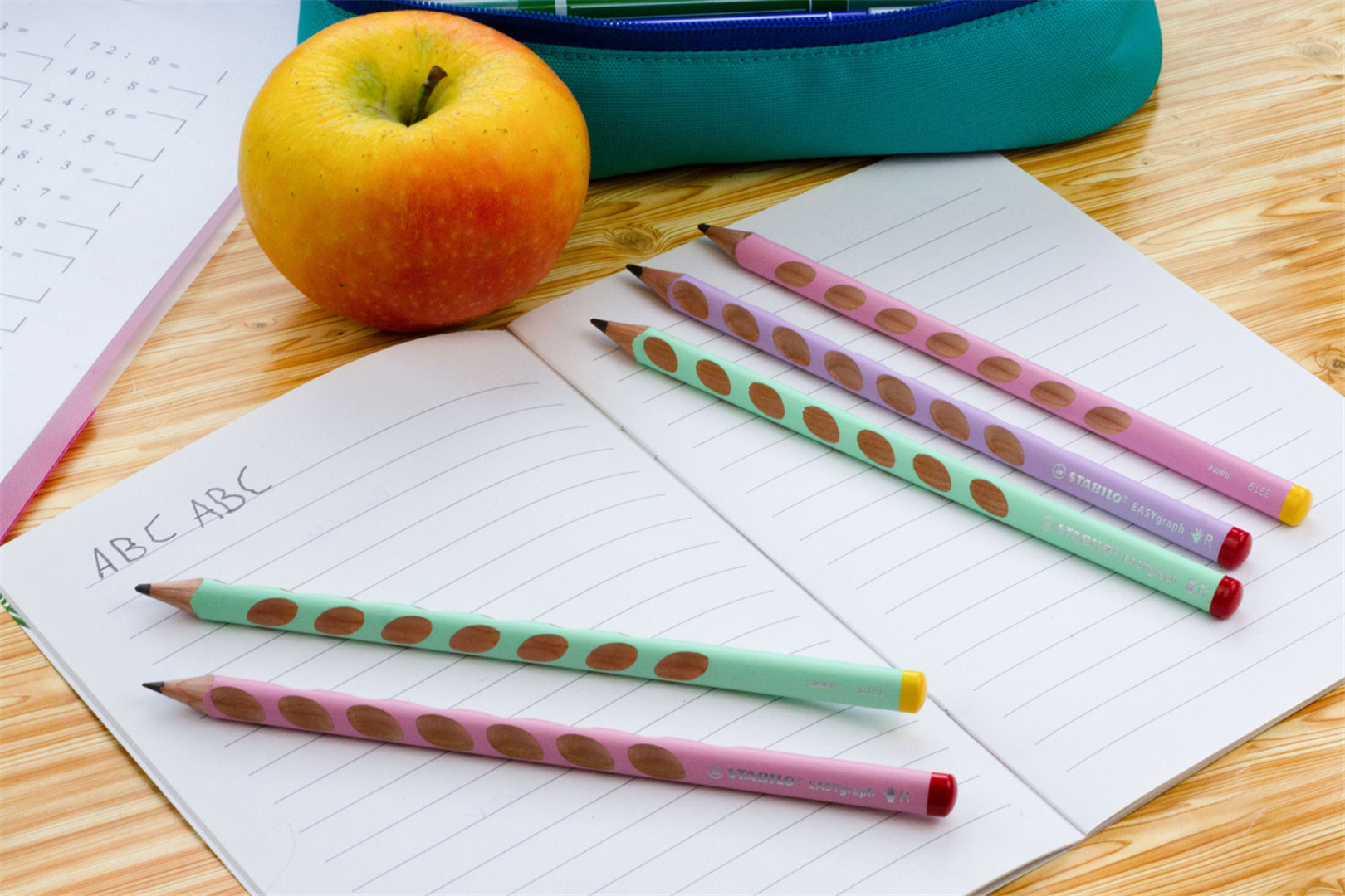 Matita Ergonomica triangolare - STABILO EASYgraph per Mancini in Rosa Pastel - Gradazione HB — immagine 5