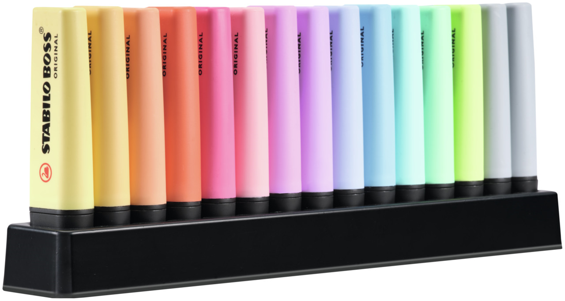 Evidenziatore - STABILO BOSS ORIGINAL Pastel Desk-Set - 15 Evidenziatori in 14 colori assortiti — immagine 4