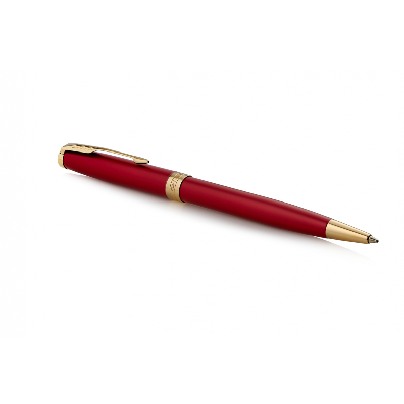 Parker Sonnet Red Lacquer Ballpoint Pen - Medium Nib