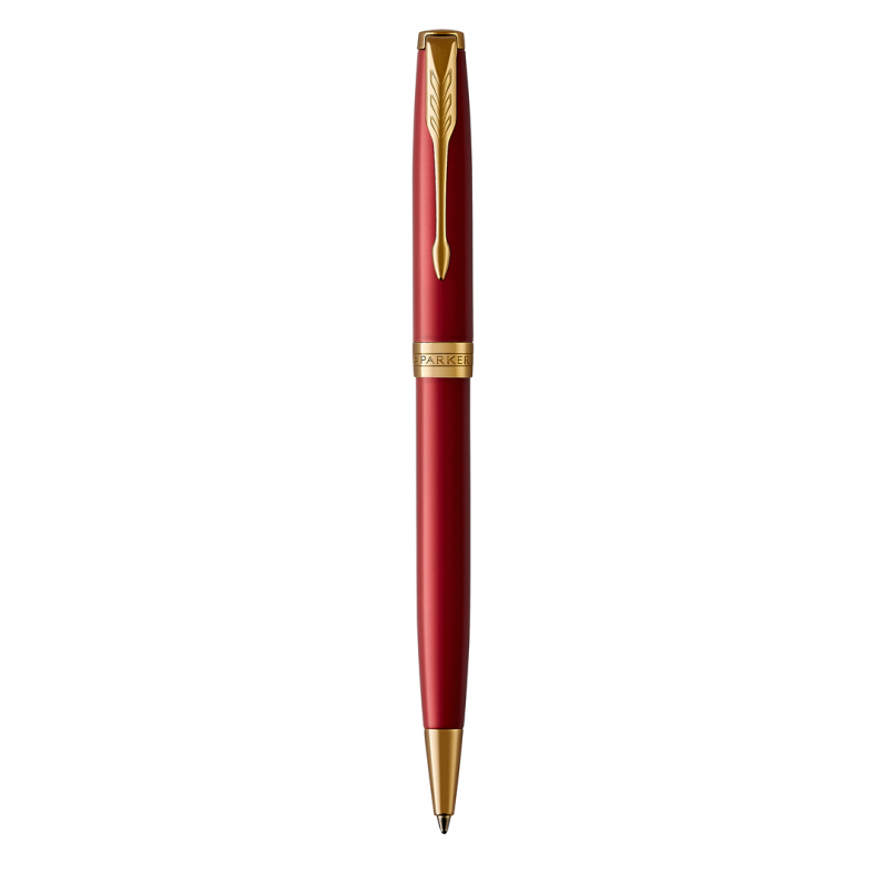 Parker Sonnet Red Lacquer Ballpoint Pen - Medium Nib