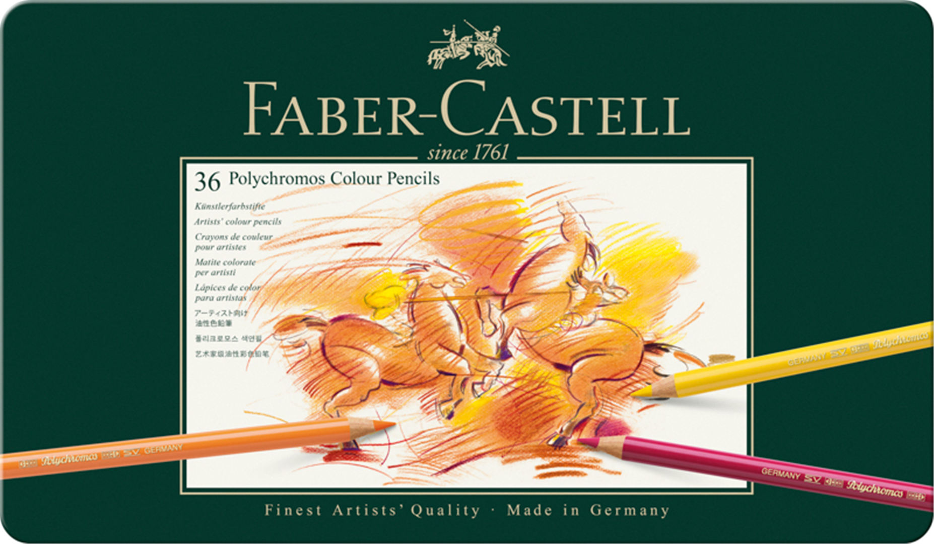 Matite Colorate Polychromos Astuccio Metallo Pezzi 36 — immagine 2