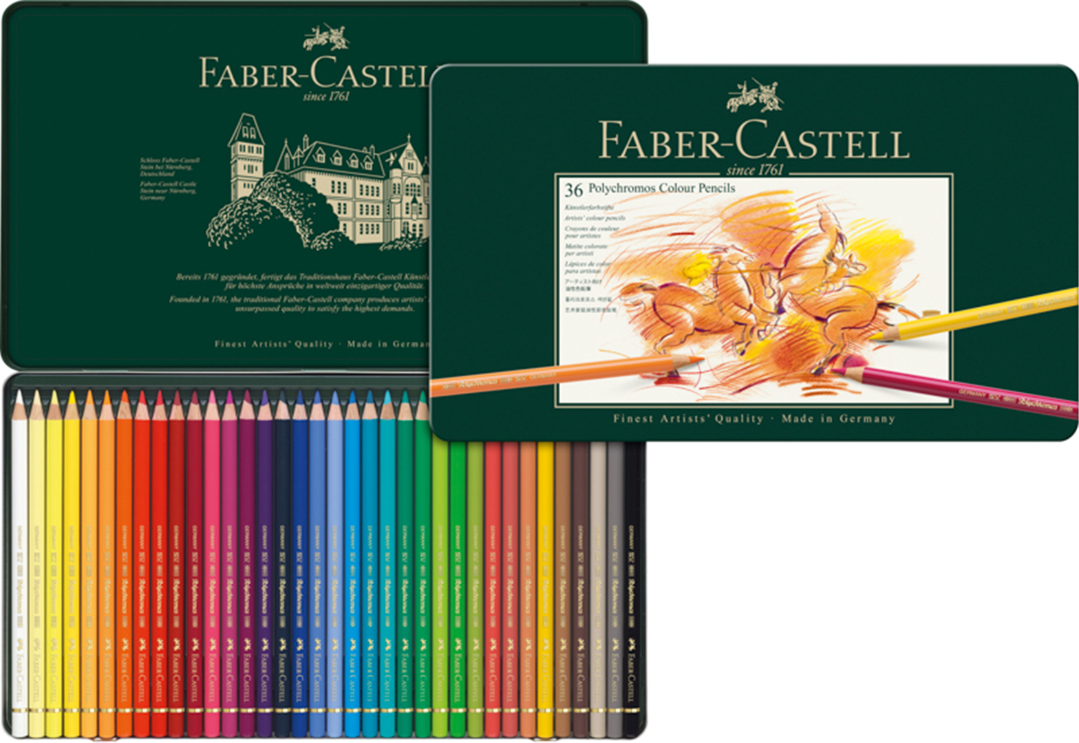 Matite Colorate Polychromos Astuccio Metallo Pezzi 36 — immagine 3