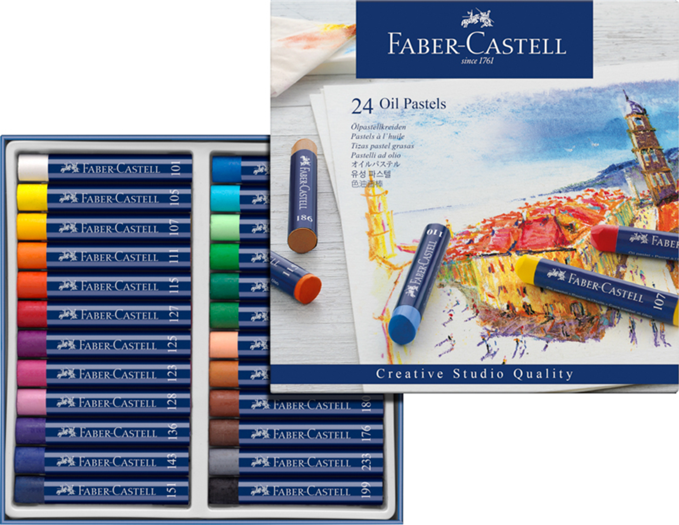 Oil Pastels Studio Quality Astuccio 24 — immagine 3