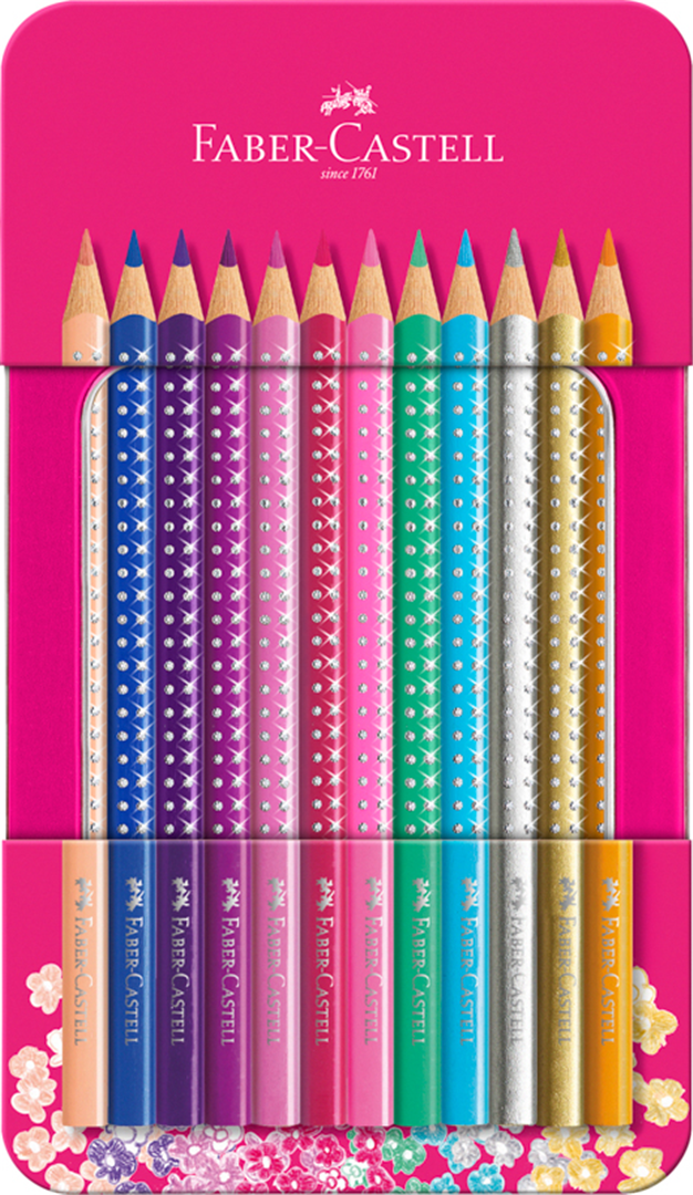 Set Matite Sparkle Color Pezzi 12 Confezione In Metallo Rosa — immagine 2