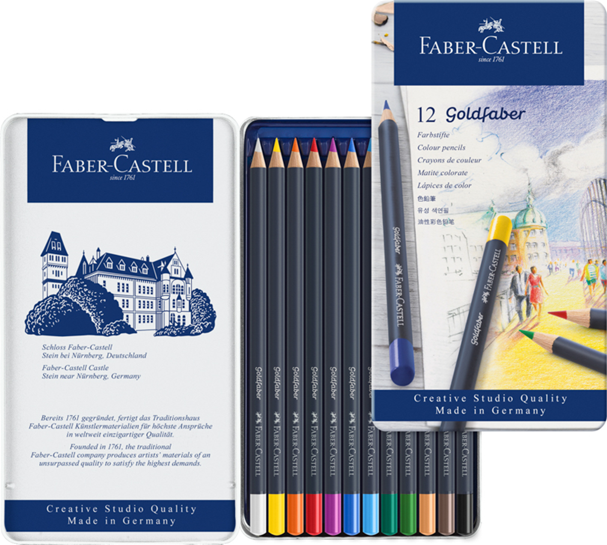 Matite Colorate Goldfaber Permanenti Pezzi 12 — immagine 3