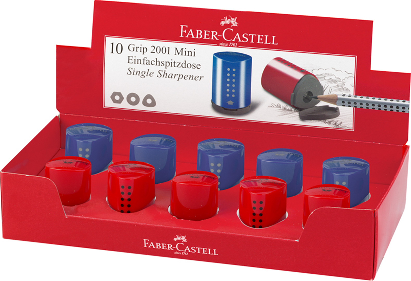 Temperamatite Grip 2001 A Un Foro Blu/rosso — immagine 3