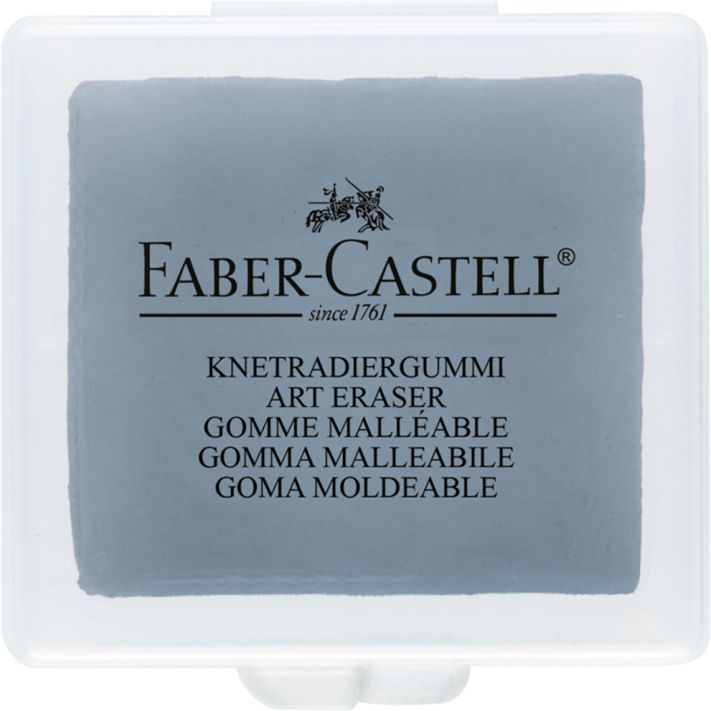 Faber-Castell Gomma Pane Grigia Quadrangolare Confezione Di Plastica