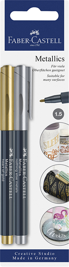 Blister Metallic Marker Pezzi 2 Oro / Argento — immagine 2