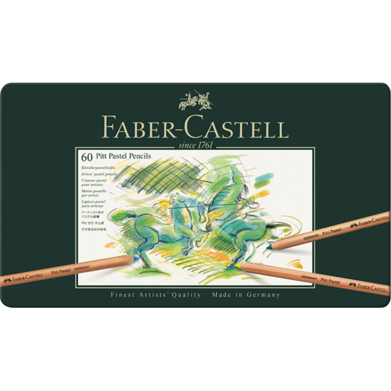 Faber Castell Matite Pitt Pastel Pezzi 60 Astuccio In Metallo