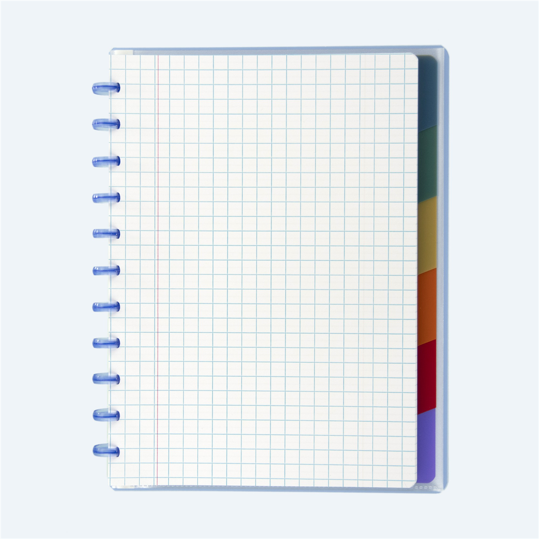 Quaderno  A4 60fg+5bus Ppl Color 5mm-Quadretto 5mm — immagine 2