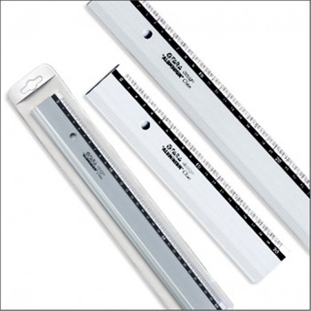 Riga Alluminio Cm.50 Bianco/nero