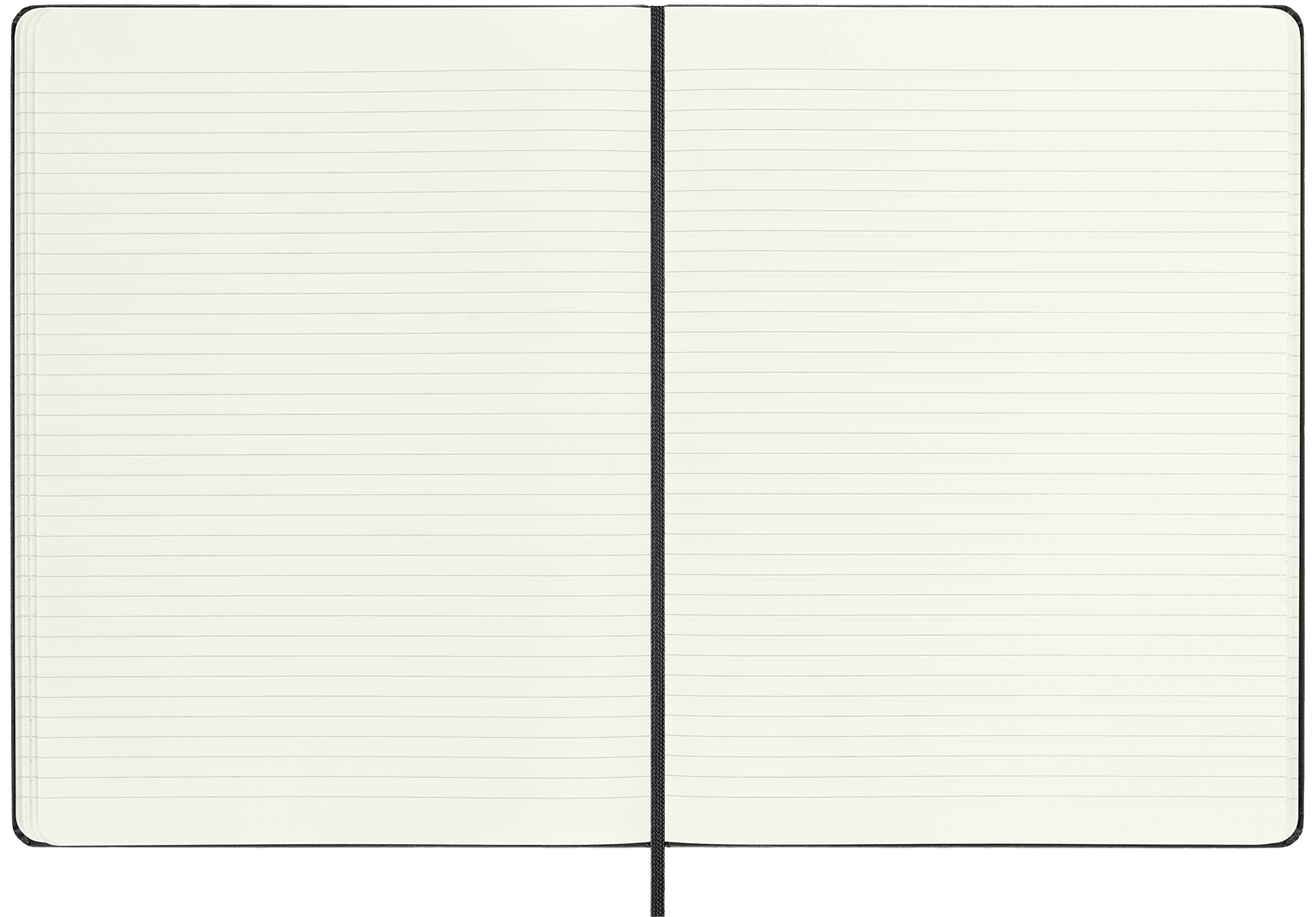 Notebook Righe Xl Black - Nero Hard Cover — immagine 3