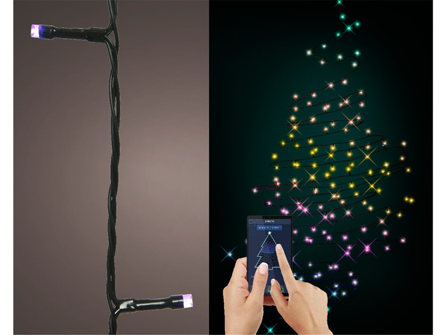 Filo 1990cm 200 Dancing Led Che Cambiano Colore