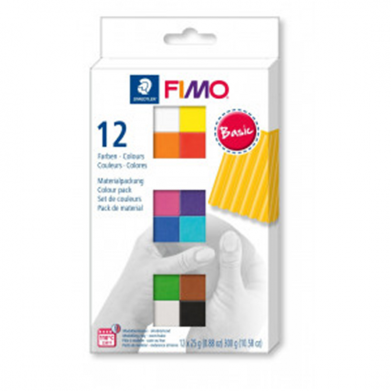 Fimo Set Colour Pack Pezzi 12 Basic