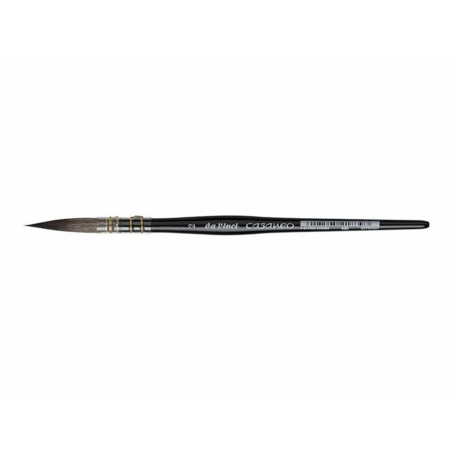 Pennello Tondo Casaneo Serie 490 N.2 Fibre Sintetiche Lunghe Manico Corto