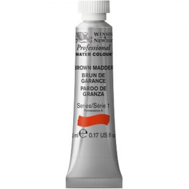 Winsor & Newton - Professional Water Colour 5 Ml Tube 1 Series Awc-056 Of Brown Color Guarantee