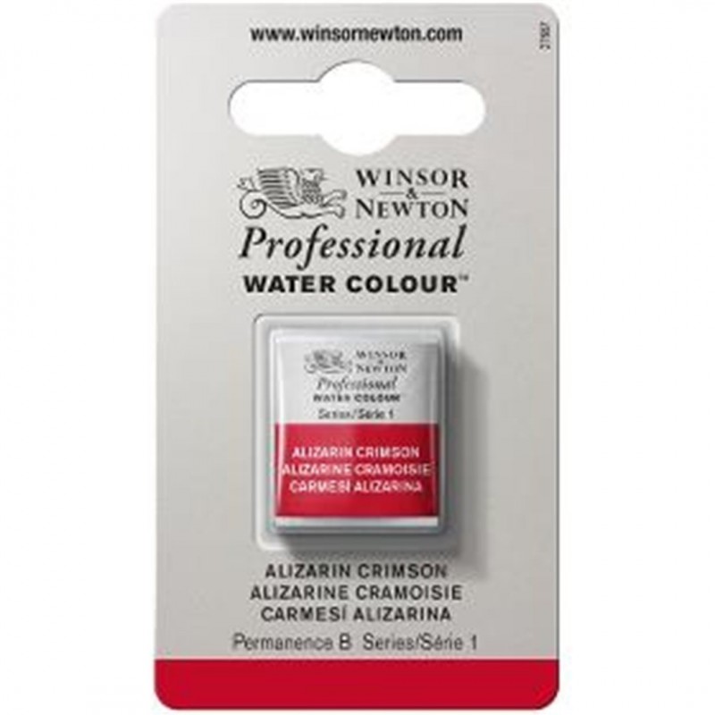 Winsor & Newton - Professional Water Color 1/2 Tablet Series 1-Color Awc 004 Of Alizarin Crimson