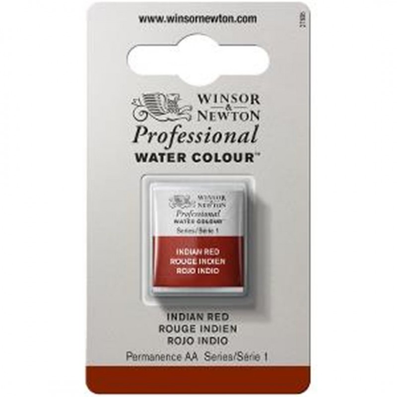 Winsor & Newton - Professional Water Color 1/2 Awc 1-Series Godet Color Indian Red 317