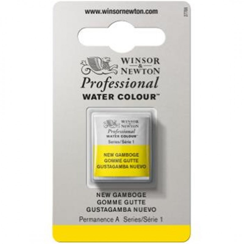Winsor & Newton - Professional Water Color 1/2 Tablet Series 1-Color Awc 267 New Gamboge