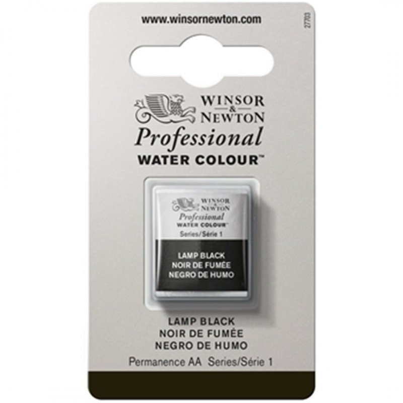 Winsor & Newton - Professional Water Color 1/2 Awc 1-Series Godet Color Black 337 Lie