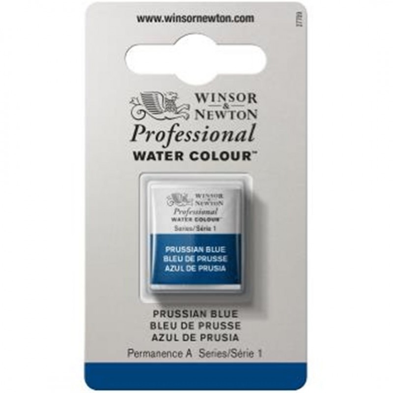 Winsor & Newton - Professional Water Color 1/2 Tablet Series 1-Color Awc 538 Prussian Blue