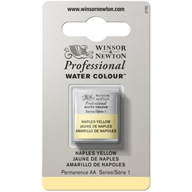 Winsor & Newton - Professional Water Color 1/2 Tablet Series 1-Color Awc 422 Naples Yellow