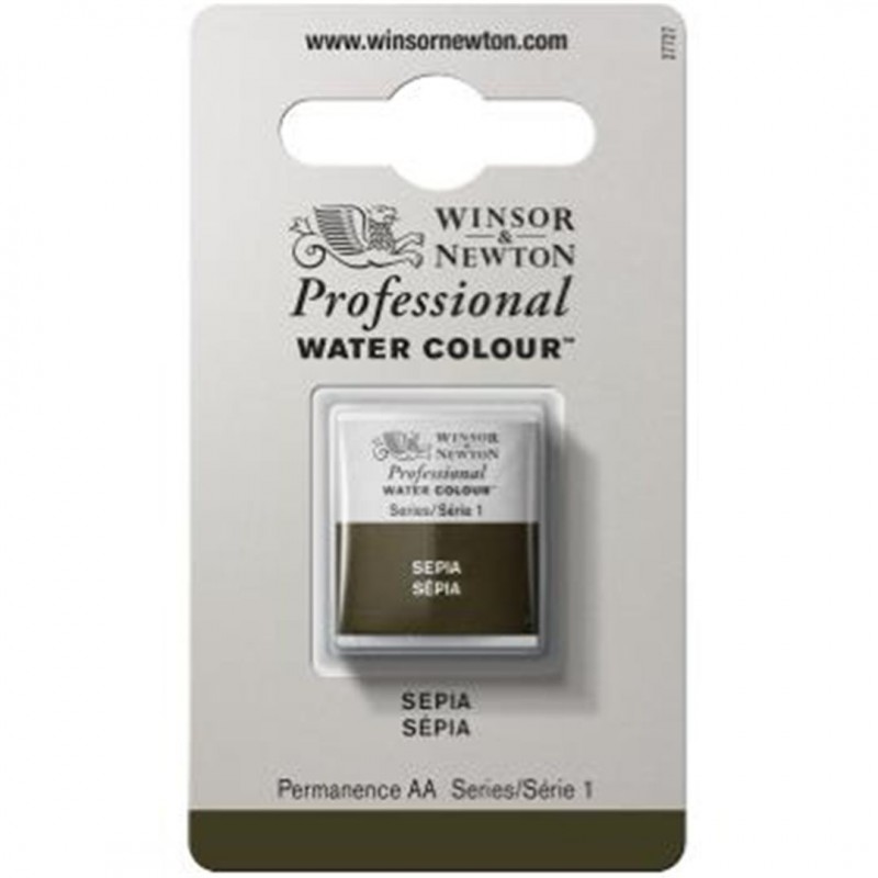 Winsor & Newton - Professional Water Color 1/2 Awc 1-Series Godet Color Sepia 609