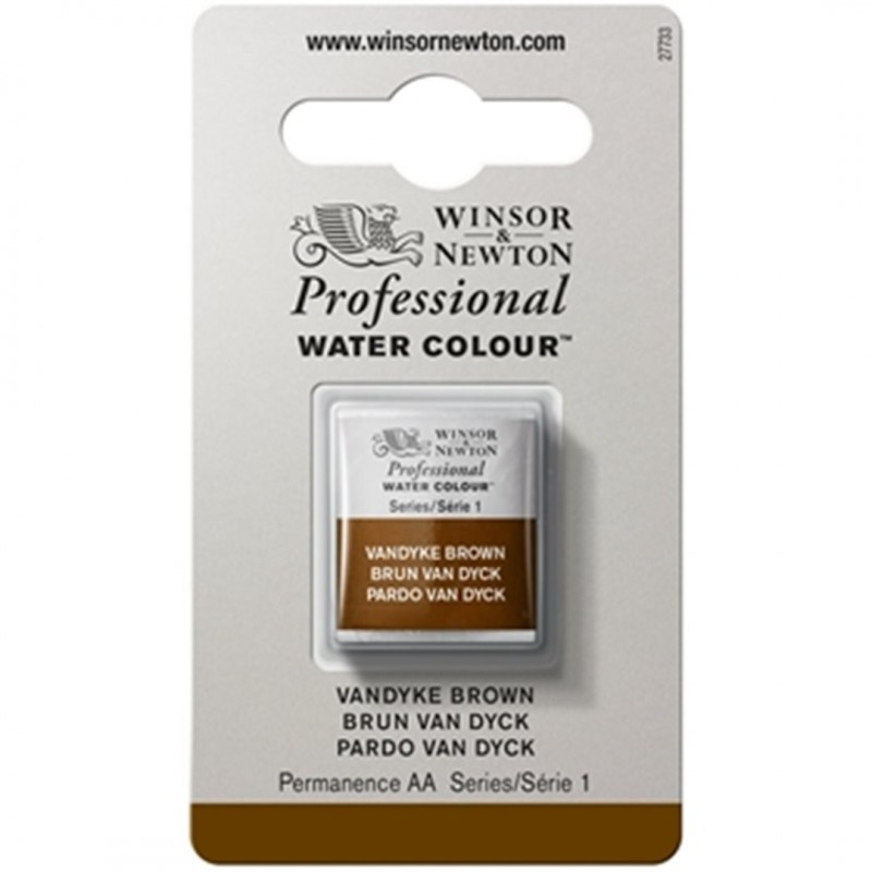 Winsor & Newton - Professional Water Color 1/2 Tablet Series 1-Color Awc 676 Vandyke