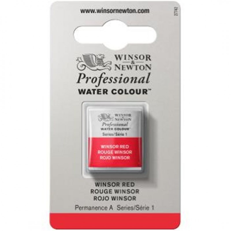 Winsor & Newton - Professional Water Color 1/2 Awc 1-Series Godet Color Red 726 Winsor