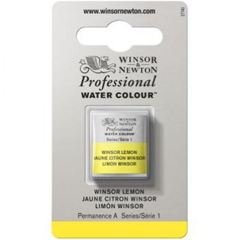 Winsor & Newton - Professional Water Color 1/2 Awc 1-Series Godet Color Lemon Yellow 722 Winsor