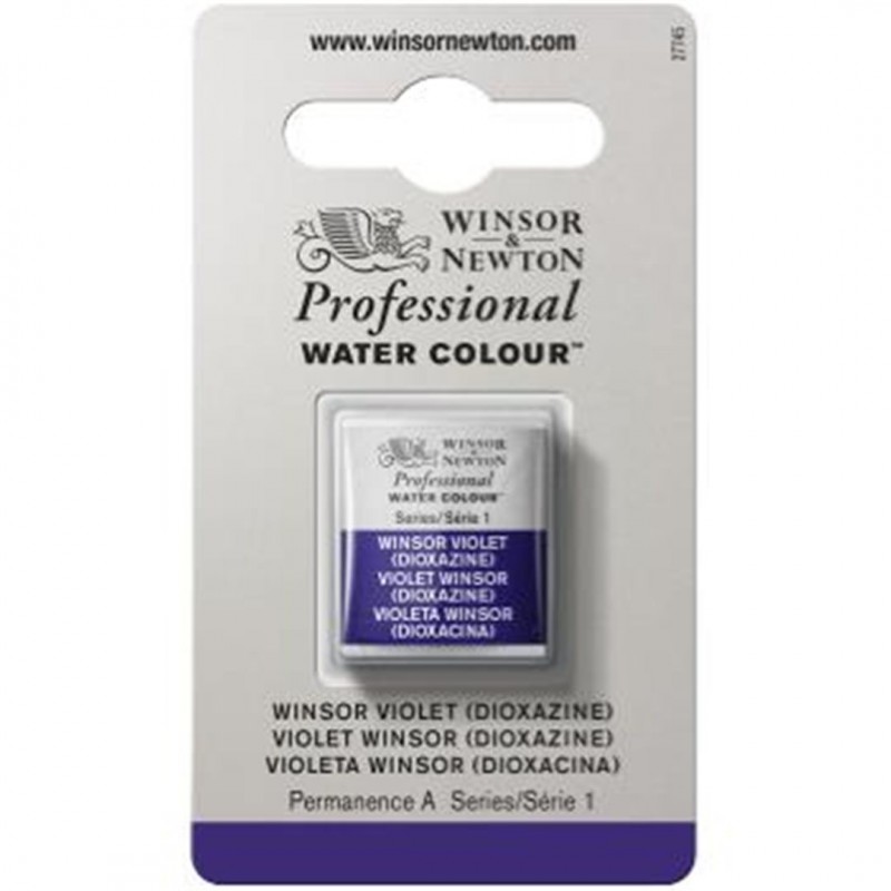 Winsor & Newton - Professional Water Color 1/2 Tablet Series 1-Color Awc 733 Winsor Violet (diossazina)